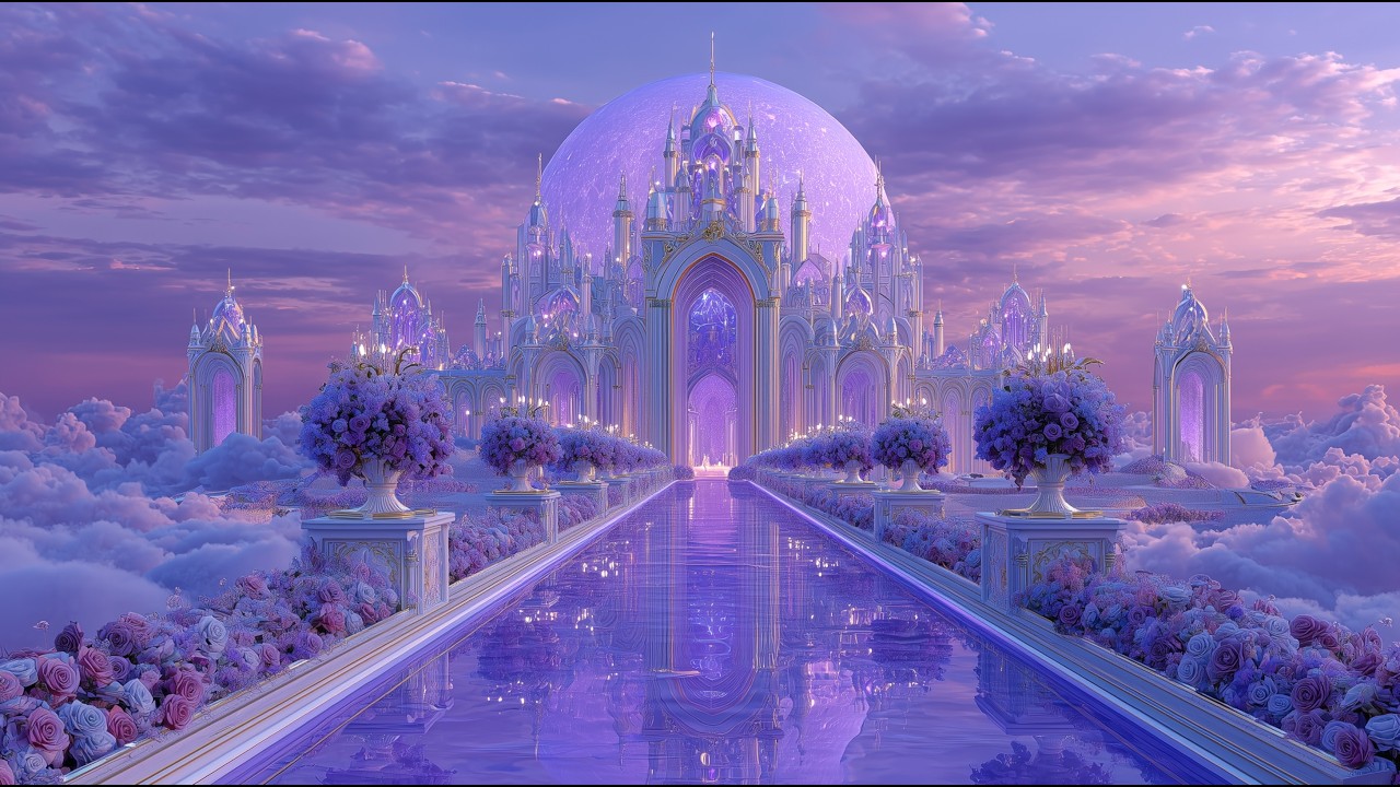 Luminous Moon Temple Garden | Peaceful Ambient Music for Sleep & Meditation