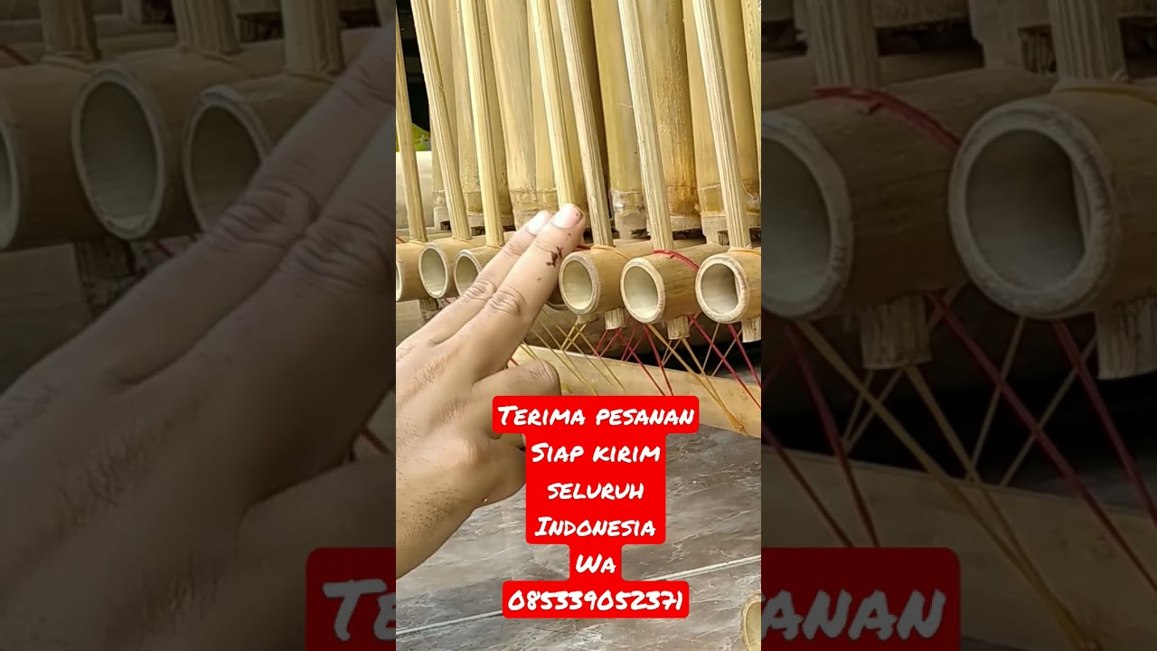 angklung bambu #bermainlayanglayang #laguanak #musikbambu