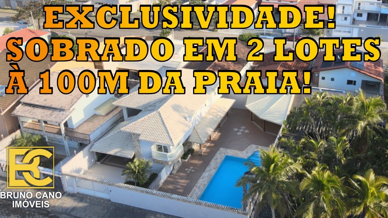 Sobrado em 2 lotes em excelente localização à 100 metros da praia - Peruíbe SP | Litoral Sul