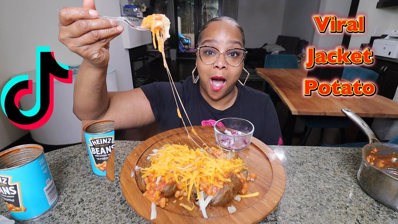 FIRST TIME TRYING TIKTOK VIRAL JACKET POTATO!