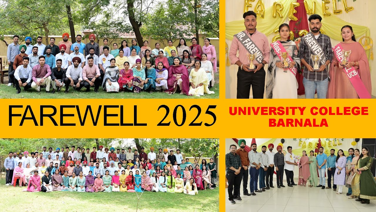 Farewell Party 2025 | University College Barnala | Mour Films