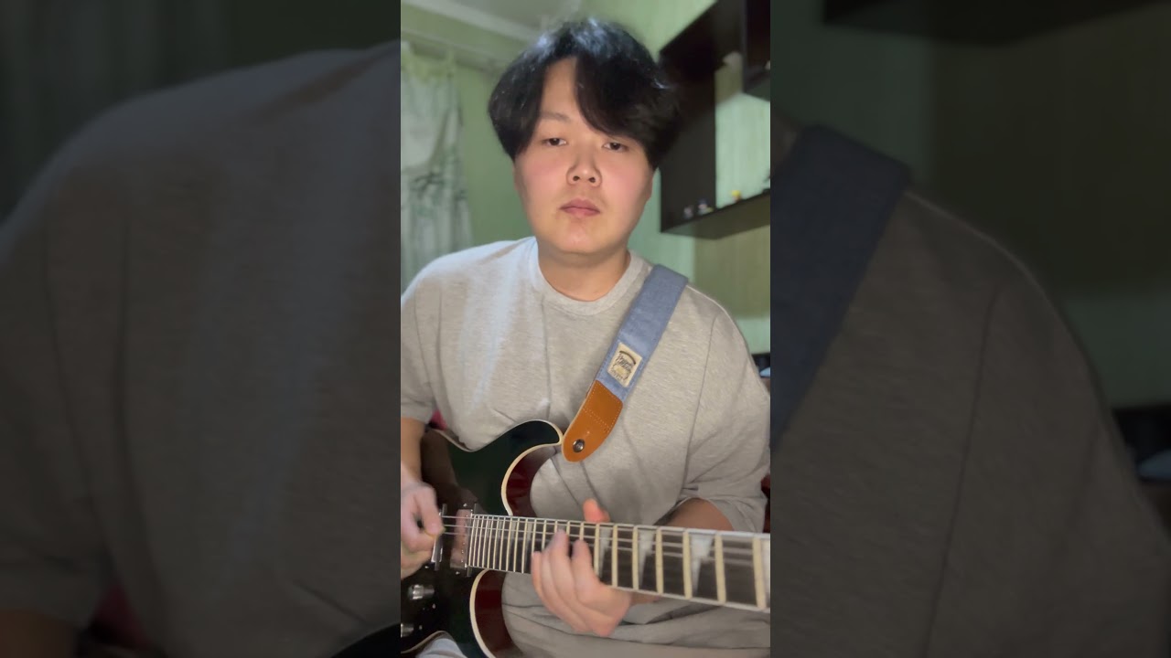 BLUE ON BLACK COVER GUITAR SOLO PART 1 #coverguitar #guitar