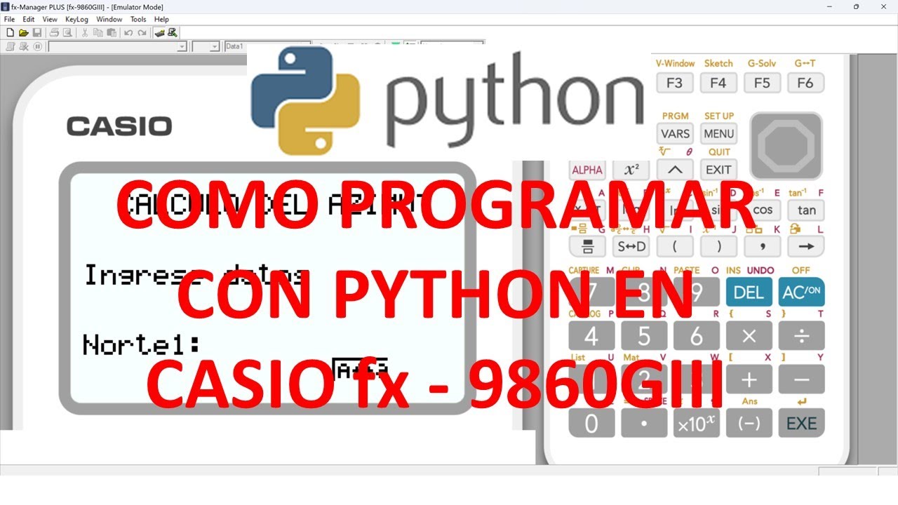 Programar Casio fx - 9860GIII con Python.