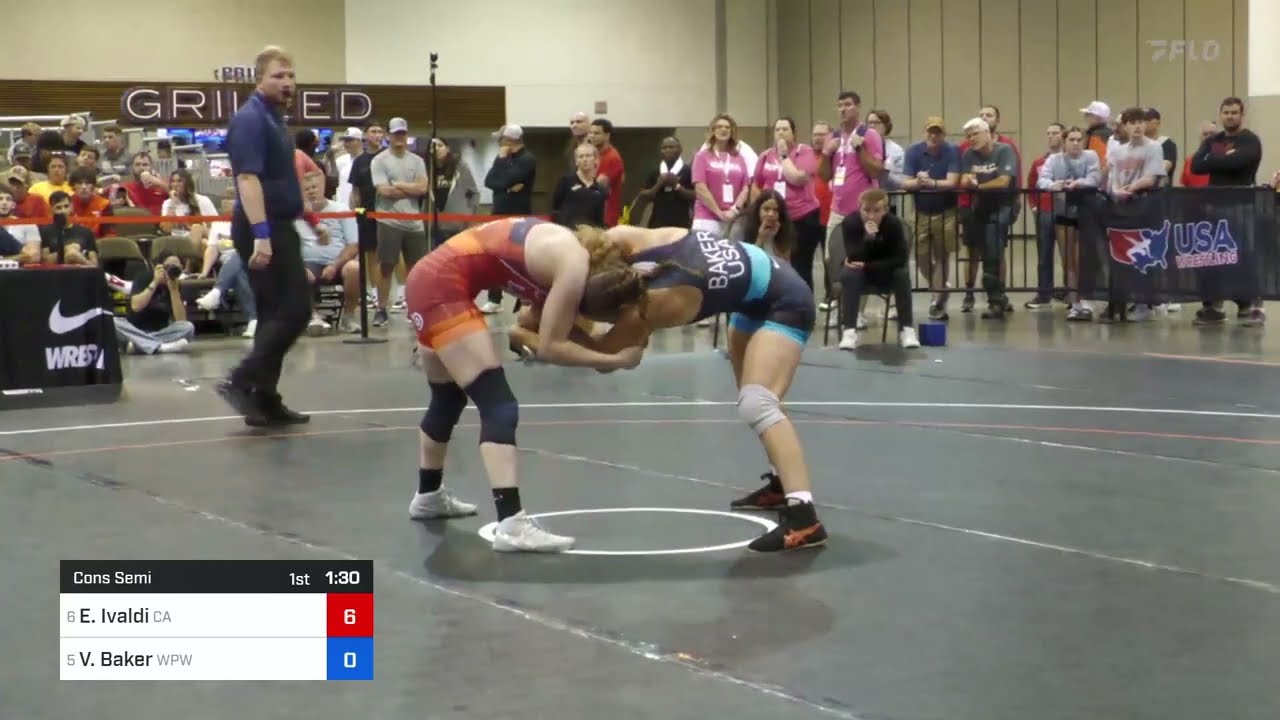 2024 Women’s Freestyle Senior World Team Trial: Elena Ivaldi vs Vayle Baker: 55 KG Con Semi
