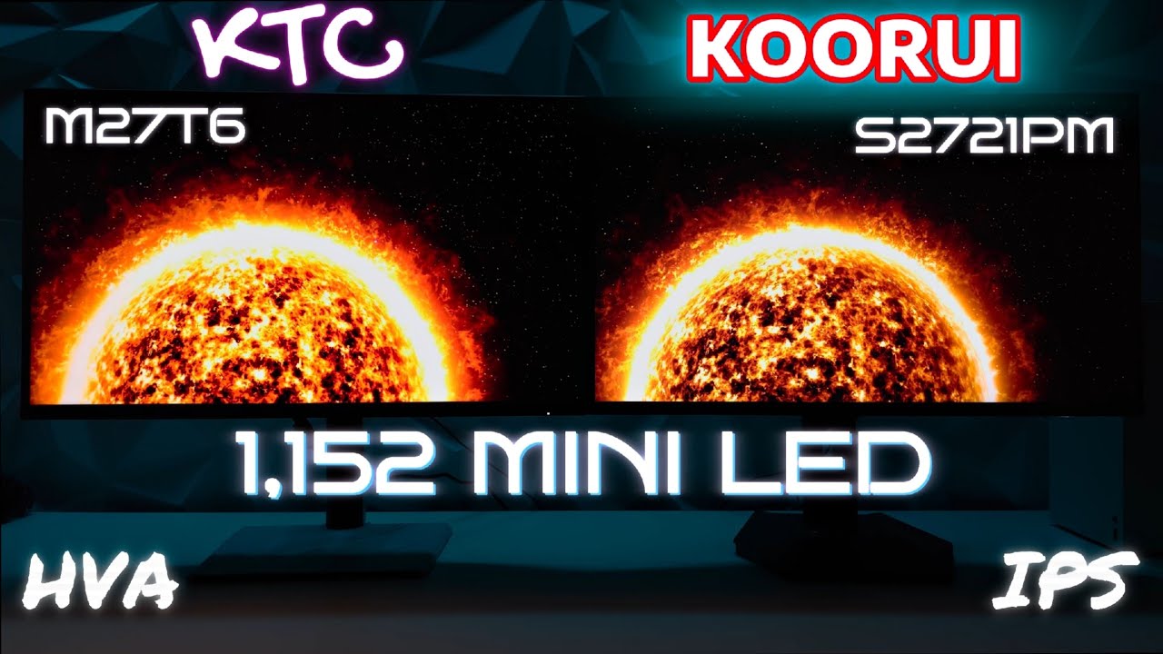 Обзор мини-светодиодных QHD-мониторов KTC M27T6 и Koorui S2721PM
