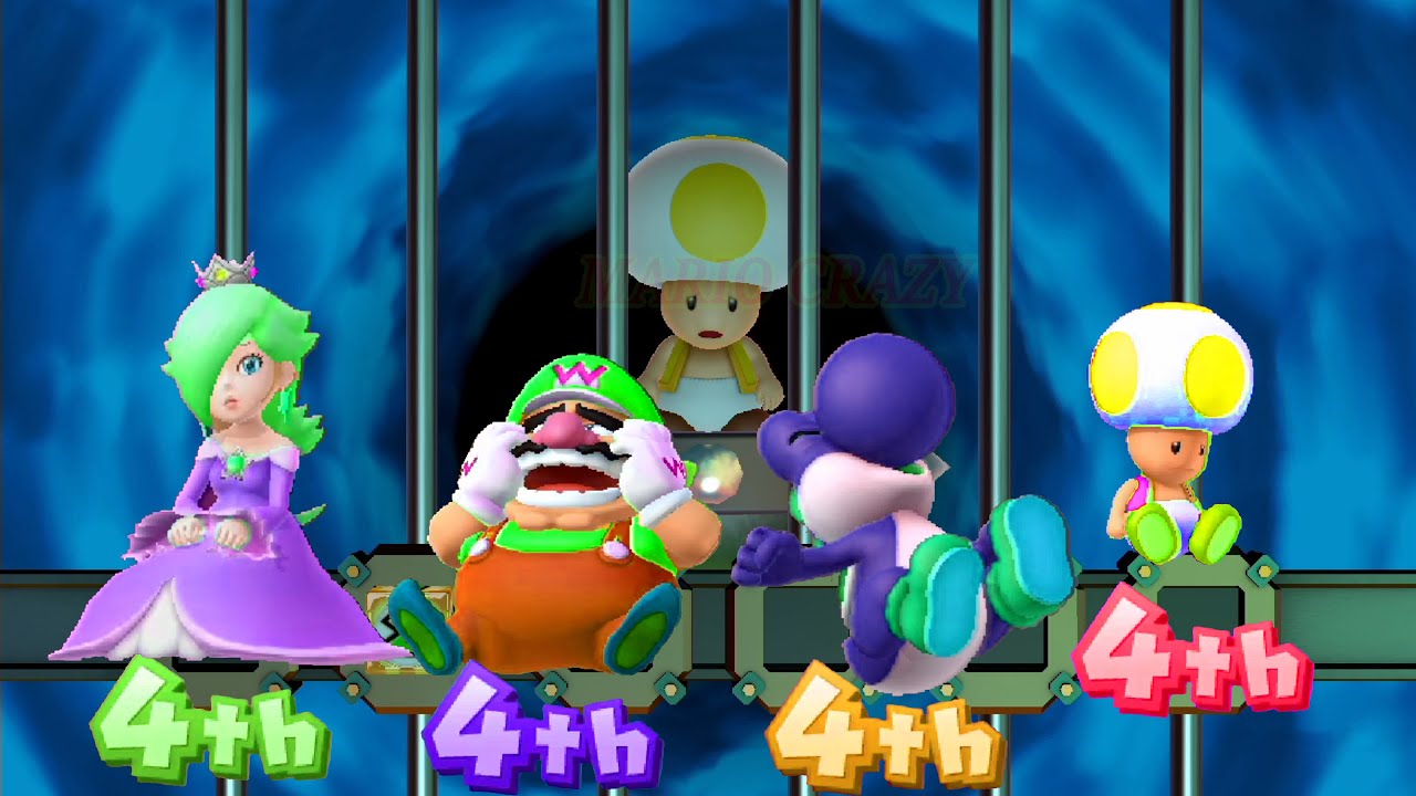 Mario Party 10 Custom Maps Wario vs Rosalina vs Toad vs Yoshi
