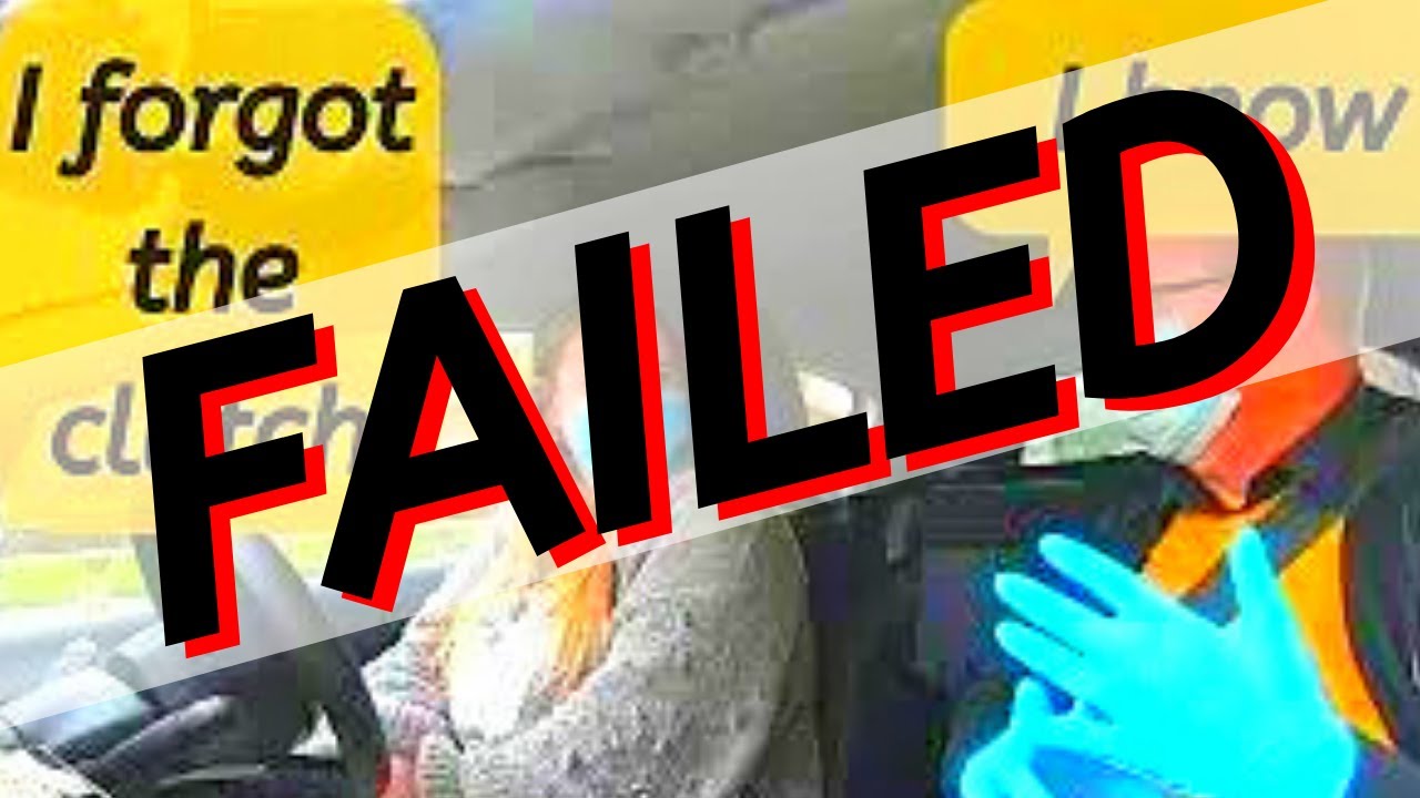 Real Learner Driver Mock Test Fail - 2021 UK driving Test - Controlled Stop