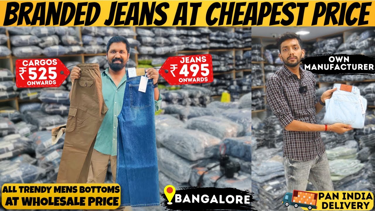 👖Branded Jeans At Wholesale Price🔥| Bangalore Chickpet Market | Jeans Wholesale Market | MK Reacts