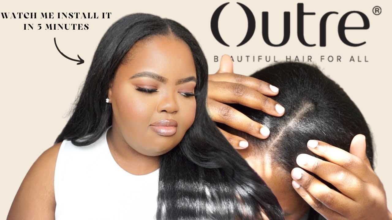 Y'all better come here and get one of these 🔥 Outre Dominican blowout 22''  U PART WIG QUICK INSTALL
