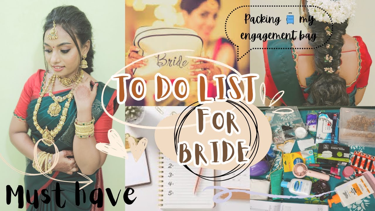 தமிழில்|Engagement Bag packing ideas|To do list✨for bride to be |#bride must have 🌸#trendingvideo