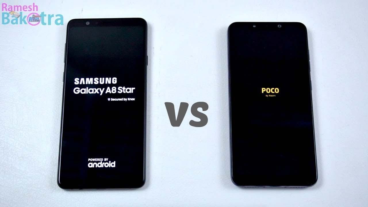 Galaxy A8 Star vs Poco F1 SpeedTest and Camera Comparison