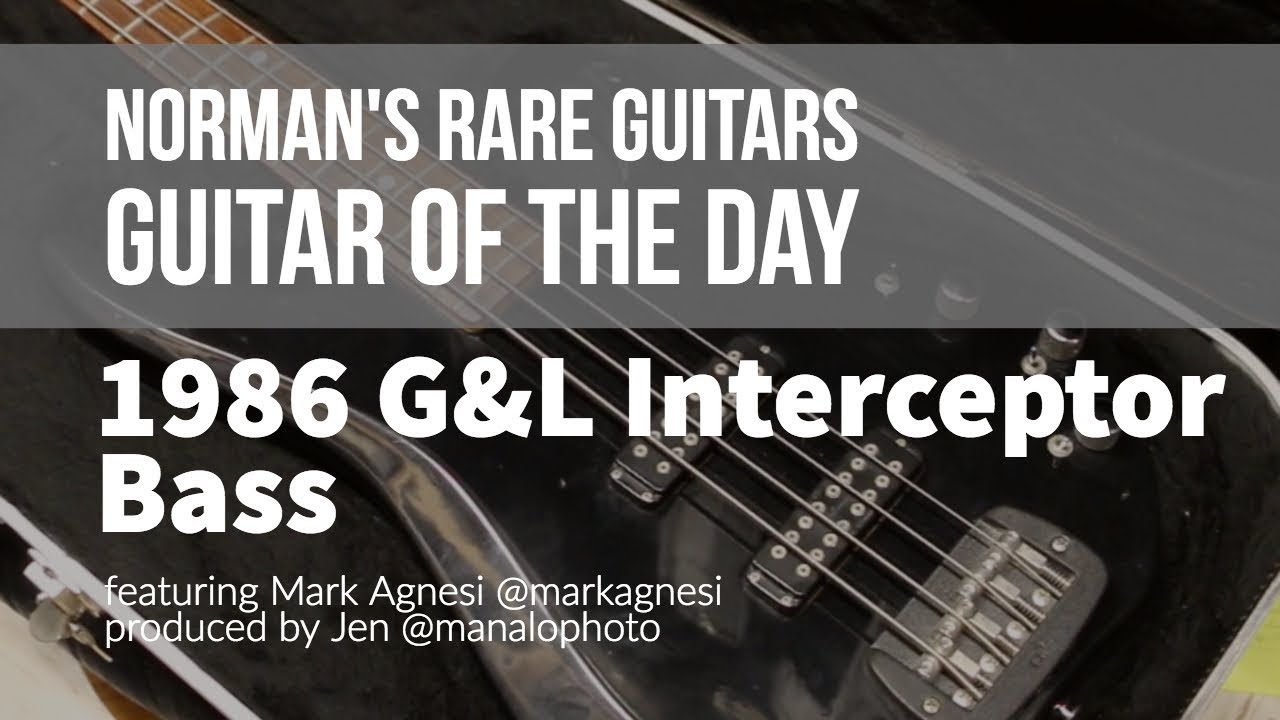 Редкие гитары Нормана — Гитара дня: бас-гитара G&L Interceptor 1986 года