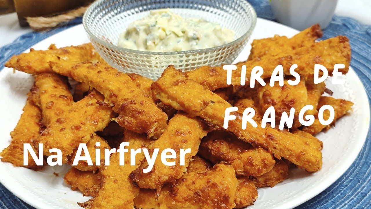 TIRAS DE FRANGO NA AIRFRYER/ SEM FRITURA E SEM SUJEIRA! / FÁCIL DE FAZER E FICA UMA DELÍCIA 😋