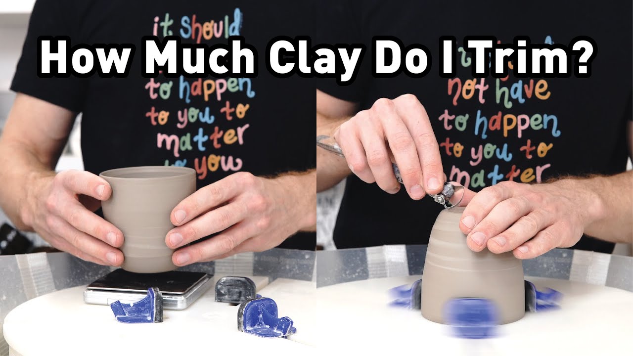 How much clay is actually removed when trimming?