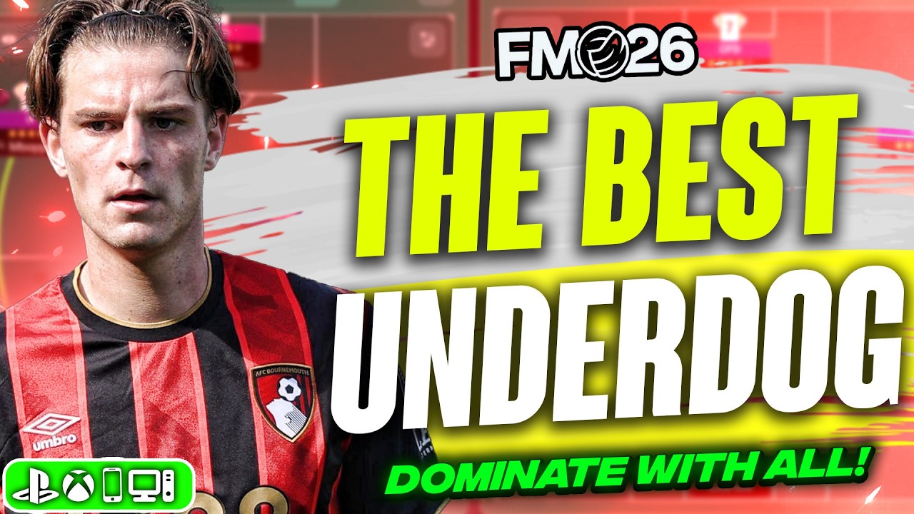The Most BROKEN Underdog Tactic! (I Won The League With Bournemouth) | Best FM26 Tactics