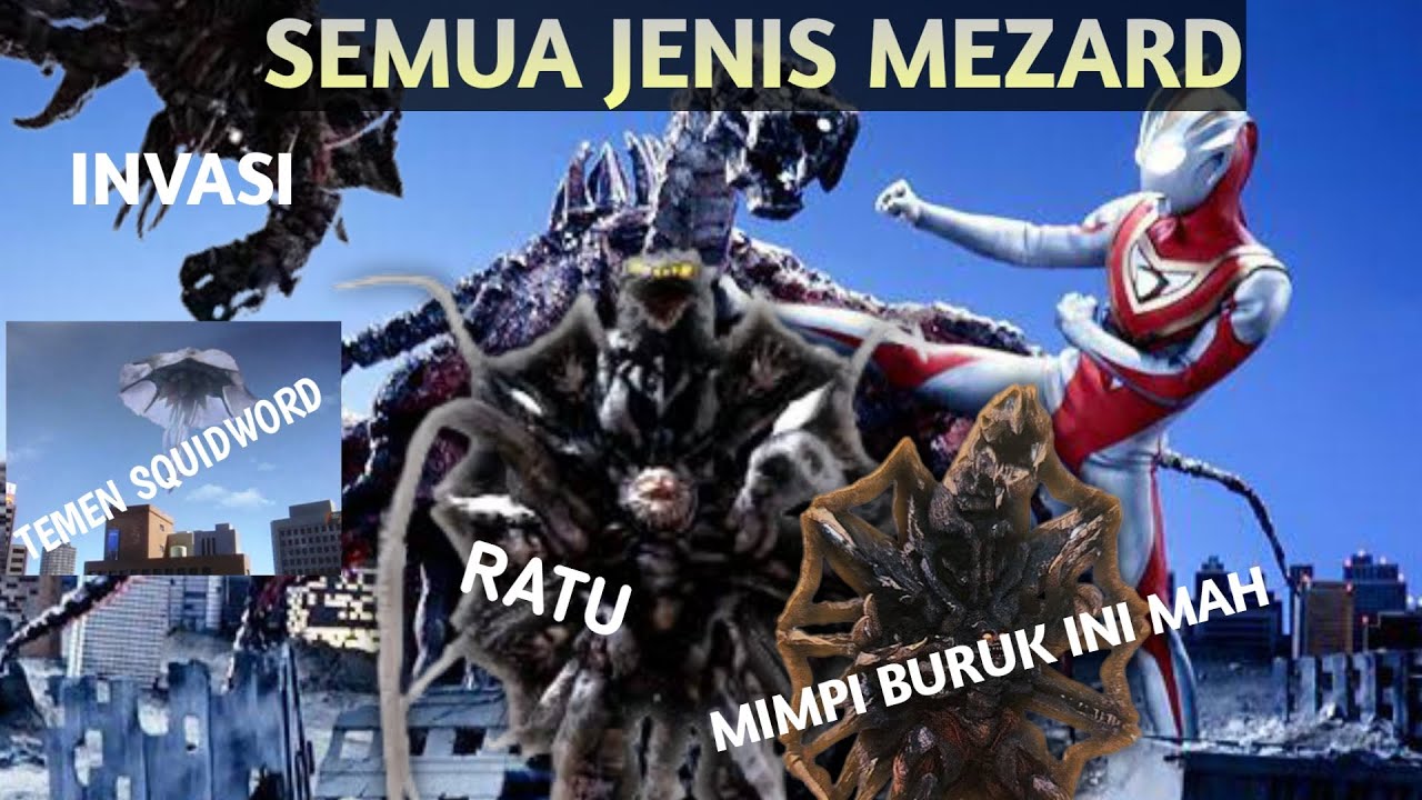 Temennya Squidward versi kaiju(bahas semua jenis dari kaiju mezard