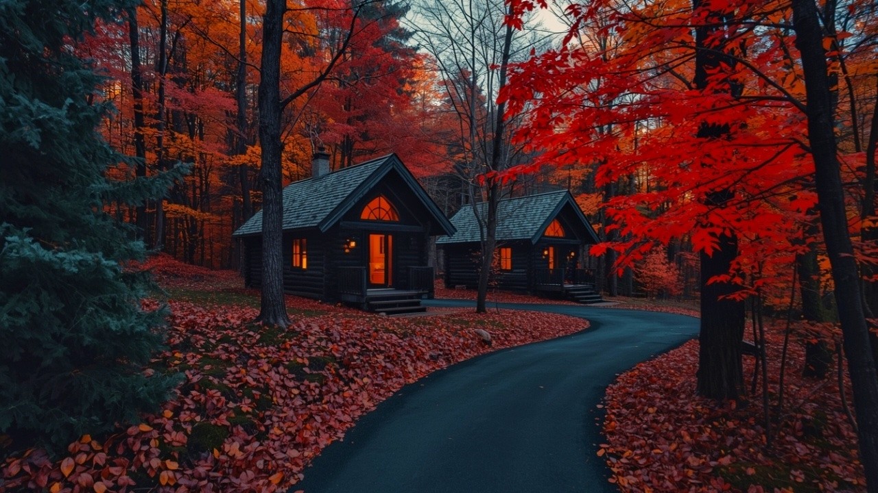 Soothing Autumn Scenery 🍂 Relaxing Sleep Music to Heal Mind & Overcome Insomnia