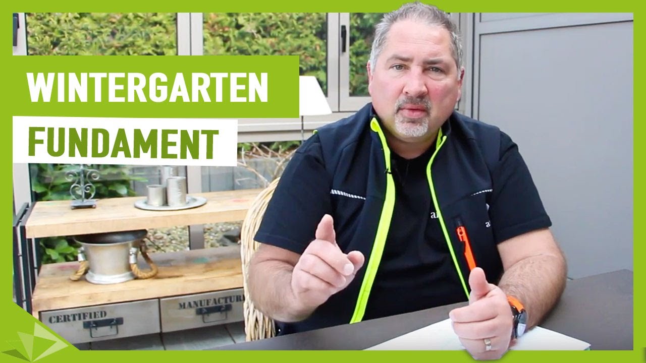Wintergarten - welches Fundament ist geeignet - Ambitop Terrassendach