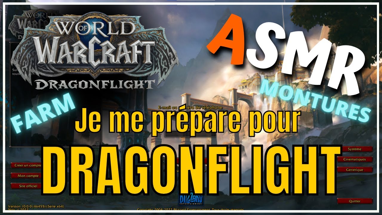 🎧ASMR World of Warcraft🔮[JE ME PREPARE POUR DRAGONFLIGHT] Français/French