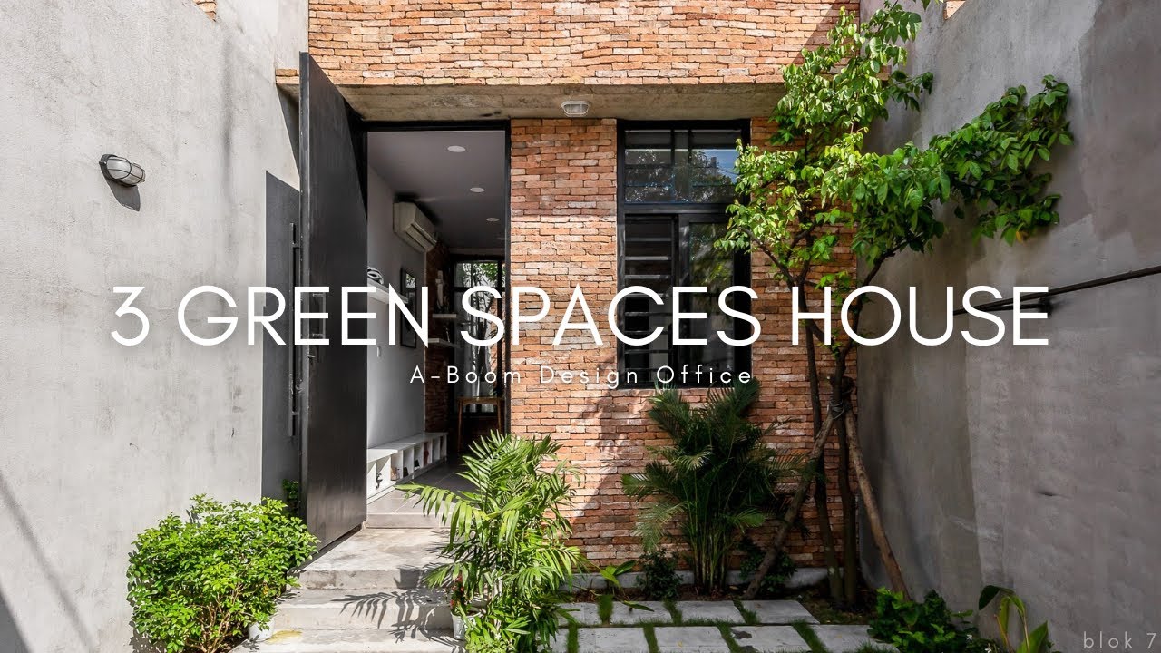 No Living Room? Discover the Innovative 3 Green Spaces House!