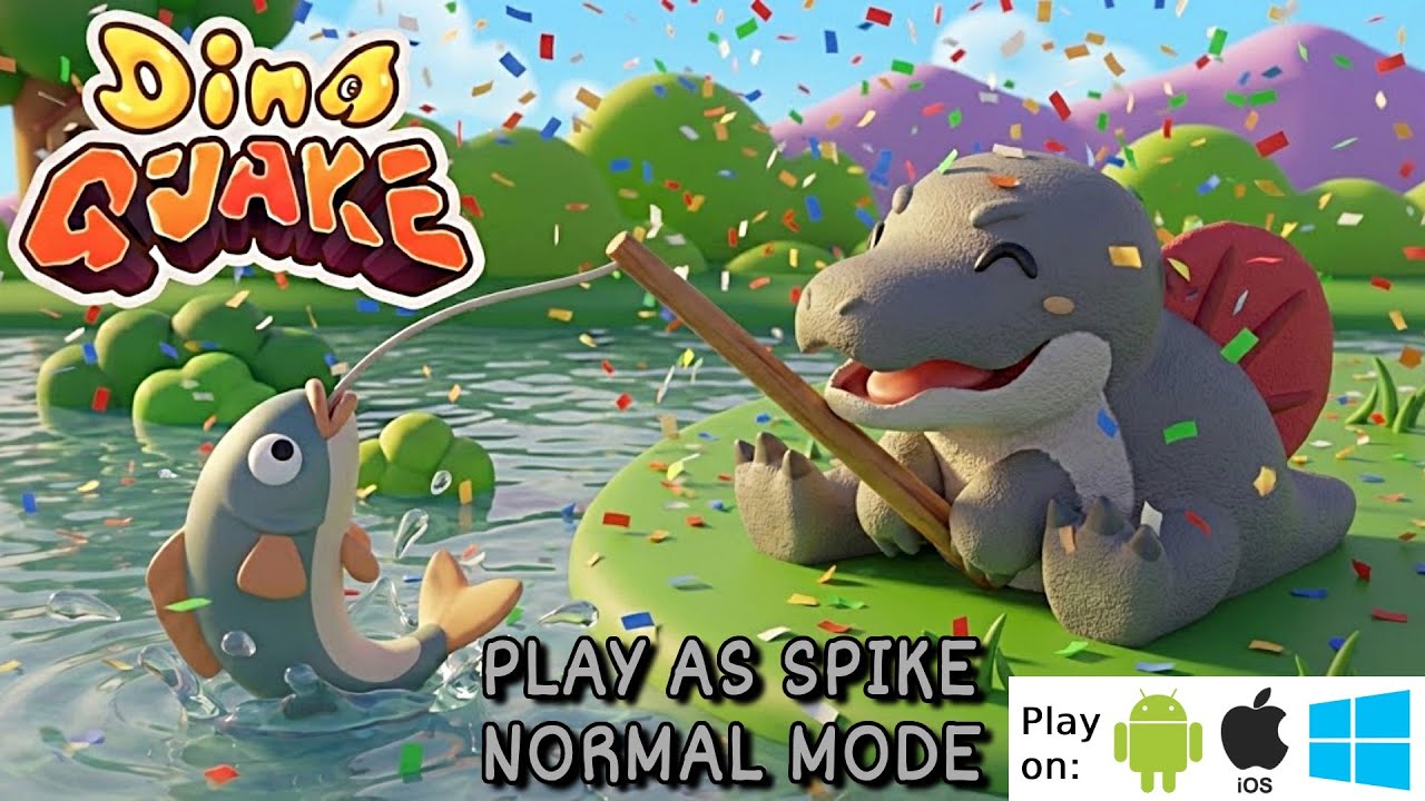 DINO QUAKE - PLAY AS SPIKE - DIFFICULTY NORMAL - KUKUWADEWI TV
