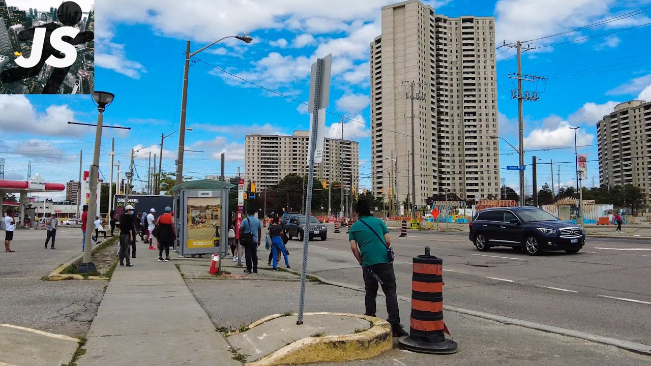The Infamous Jane & Finch Intersection & Malls | Toronto Walk (Aug 2022)