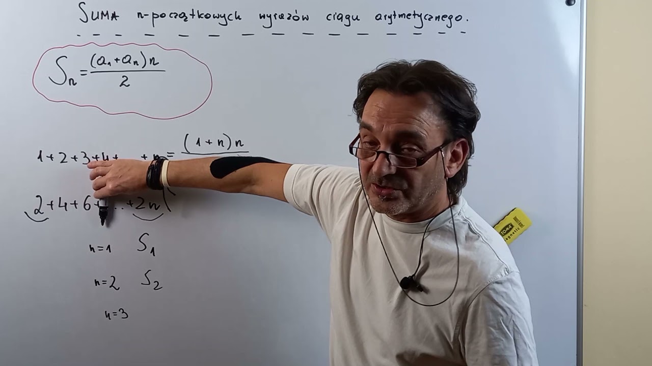 Suma n początkowych wyrazów ciągu arytmetycznego