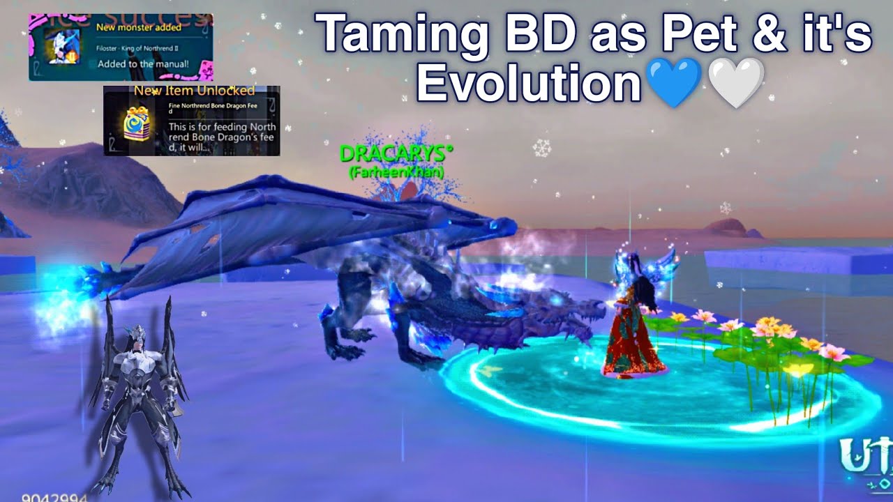 Taming BD as Pet & it's Evolution💙🤍 | Utopia Origin | PVE702 #utopia #pve702 #BD