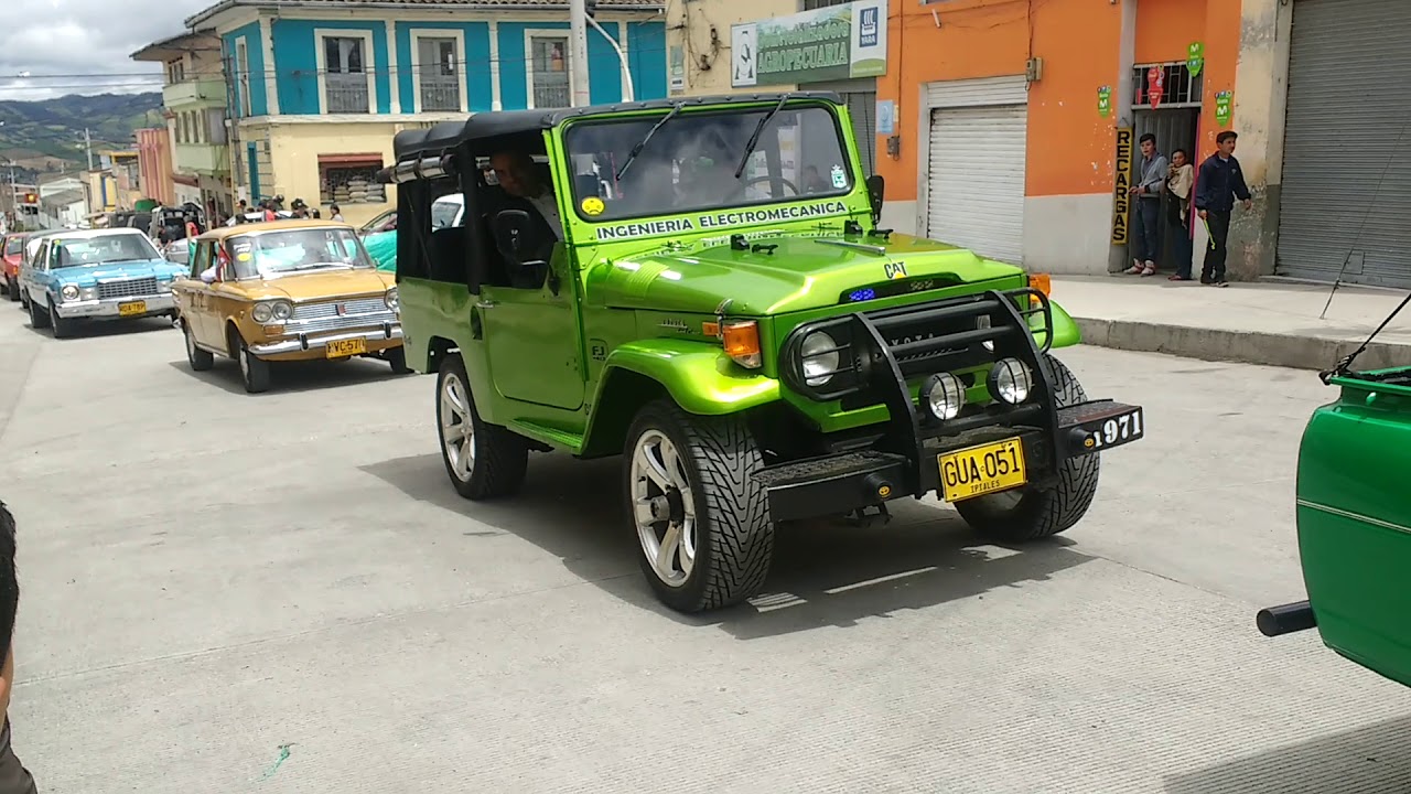 Desfile de autos antiguos Tuquerres Nariño 2018