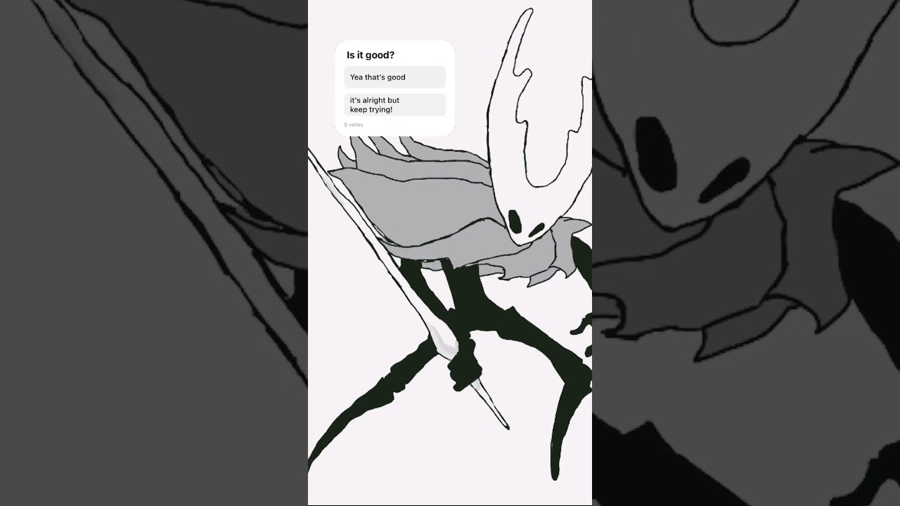 and yes it&rsquo;s traced hollow knight vessel #art #hollowknight #drawing #pleasedontflop