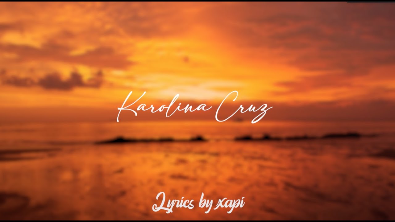 KAROLINA CRUZ  - TARDE LO CONOCÍ (VERSIÓN MERENGUE) LYRICS - HOMENAJE A PATRICIA TEHERÁN
