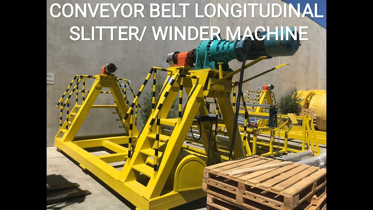 Conveyor Belt Longitudinal Slitter/ Winder Machine