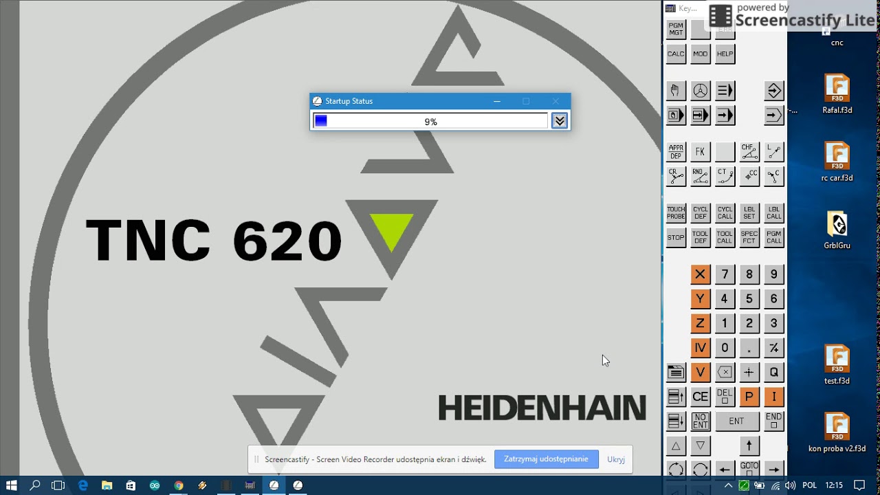 HEIDENHAIN 620 symulator - instalacja, zmiana języka na PL