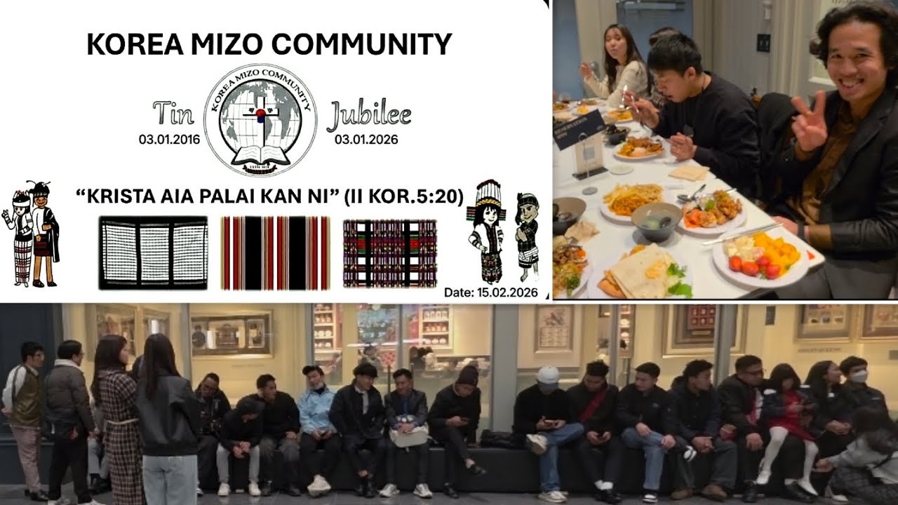 Korea Mizo Community: Kum 10 Tlin Lawmna Leh Unau Ruai Hlimawm tak, Korean eiin chi hrang hrang nen