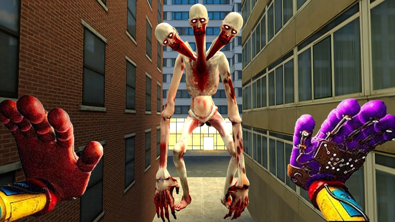 NEW SCP 096 3 HEAD ARE HUNTING ME IN A BIG CITY | Garry's Mod