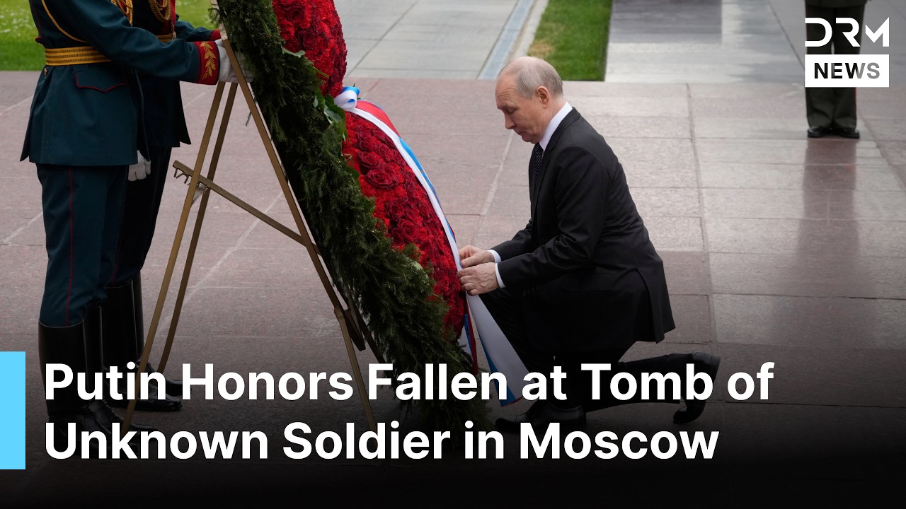 WATCH NOW: Putin Leads Wreath-Laying Ceremony at Kremlin Marking 85 Years Since Nazi Invasion | AQ1B