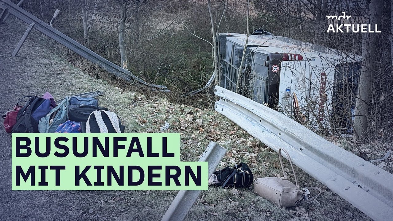 A9 bei Schleiz: Bus stürzt Abhang hinunter | MDR AKTUELL live