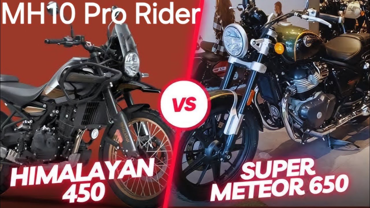 Royal Enfield Super meteor 650 OFF ROAD Test & comparison with Himalayan 450