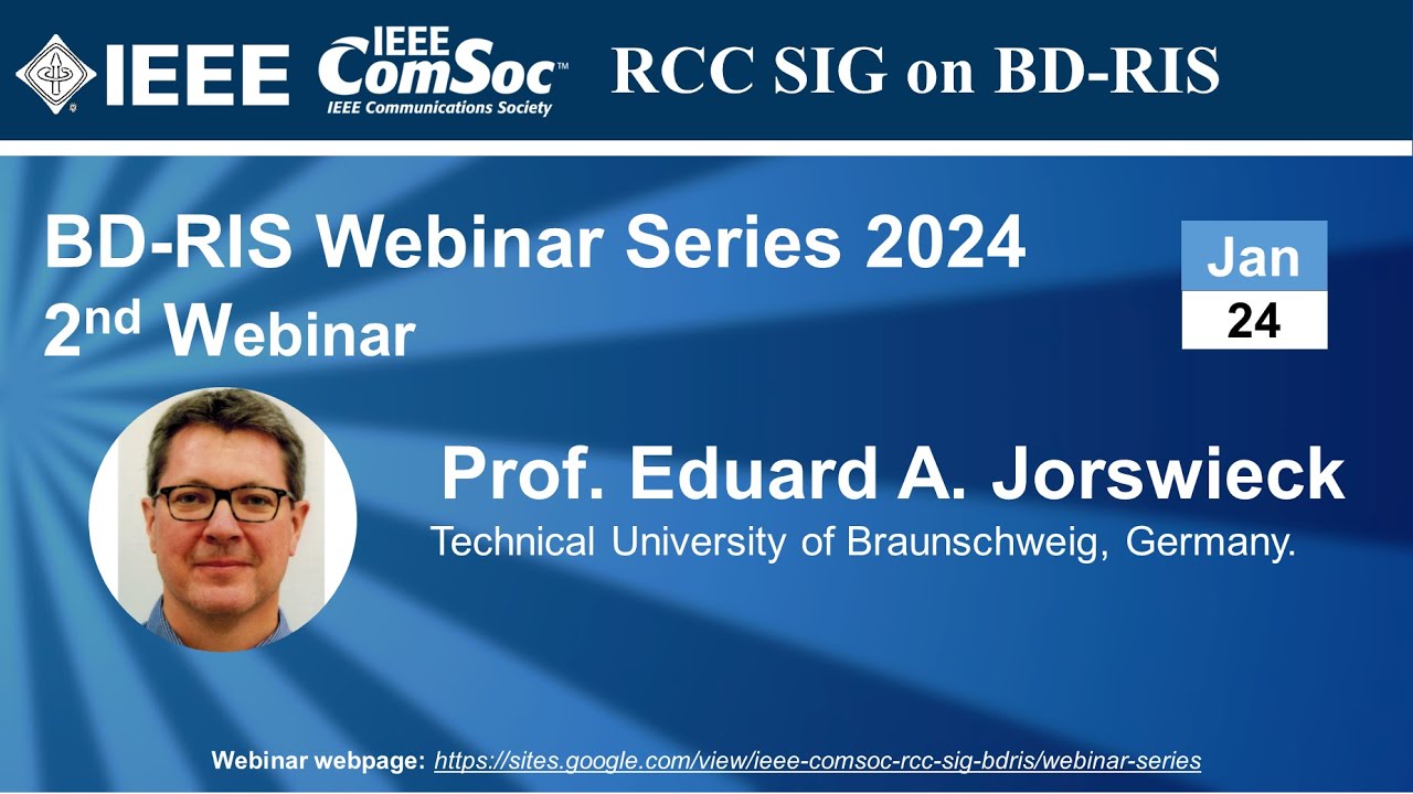 BD-RIS SIG Talk 2 - Prof. Eduard A. Jorswieck