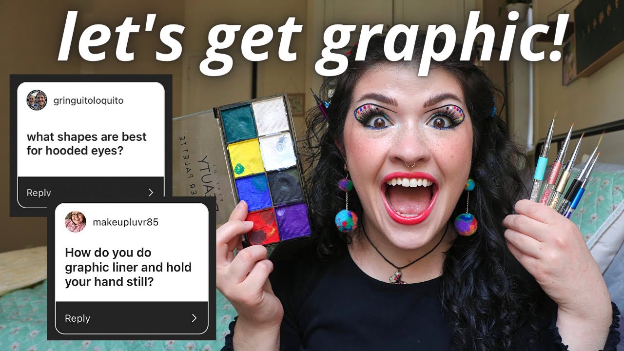 ANSWERING YOUR GRAPHIC LINER QUESTIONS | cheap water activated liners, best brushes & more!!