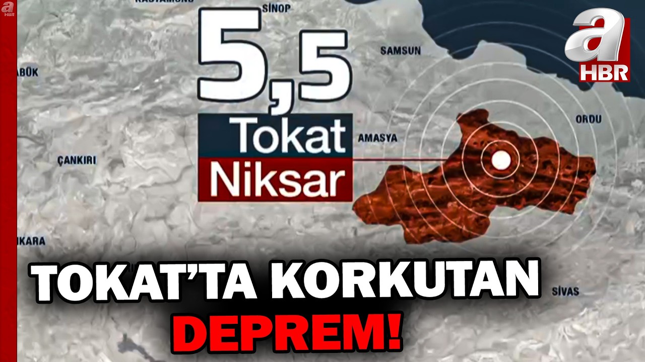 Tokat'ta 5,5 Büyüklüğünde Deprem! Tokat Belediye Başkanı Mehmet Kemal Yazıcıoğlu A Haber'de!