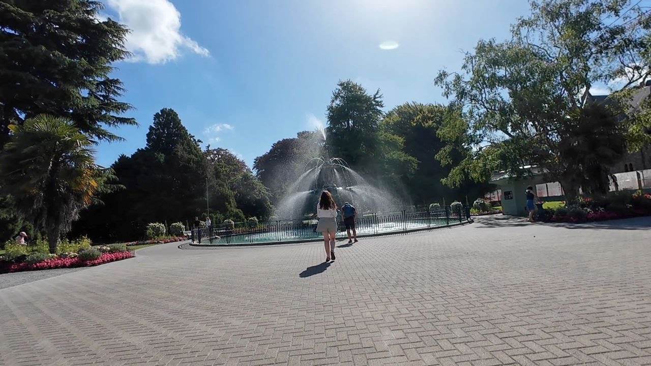 Christchurch centre to Botanic gardens walk | DJI action 4 test