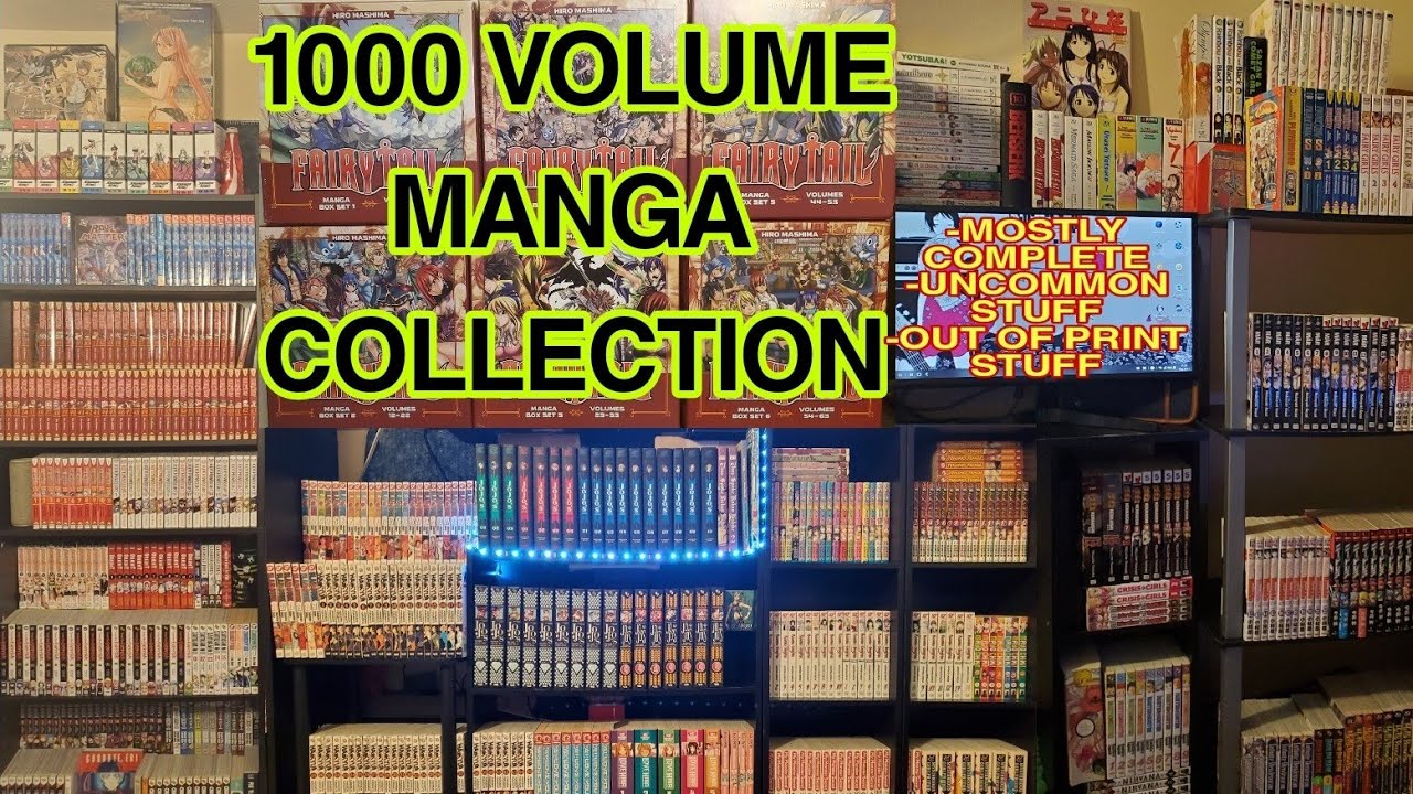 HUGE 1000 Volume Manga Collection | Manga Room Tour 2023