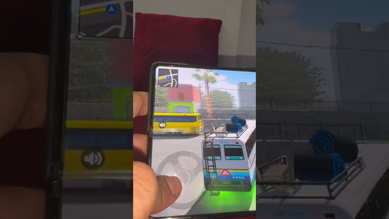 Playing Indian bus simulator game 