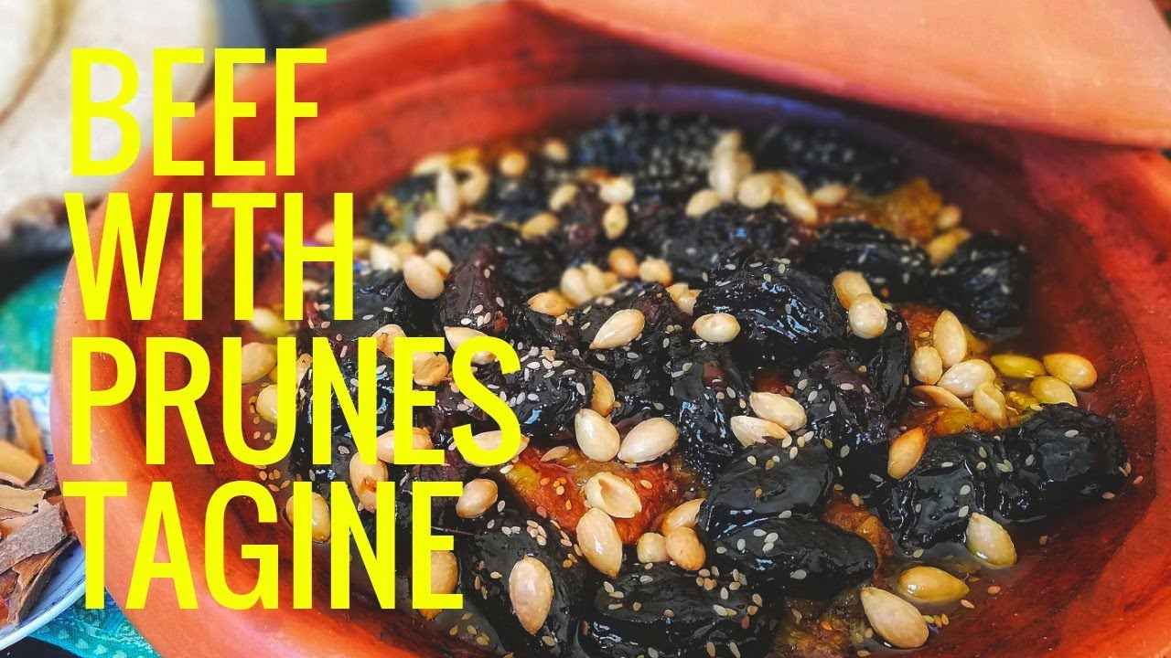 Moroccan food| Beef with prunes Tagine recipe| cookingWithJay