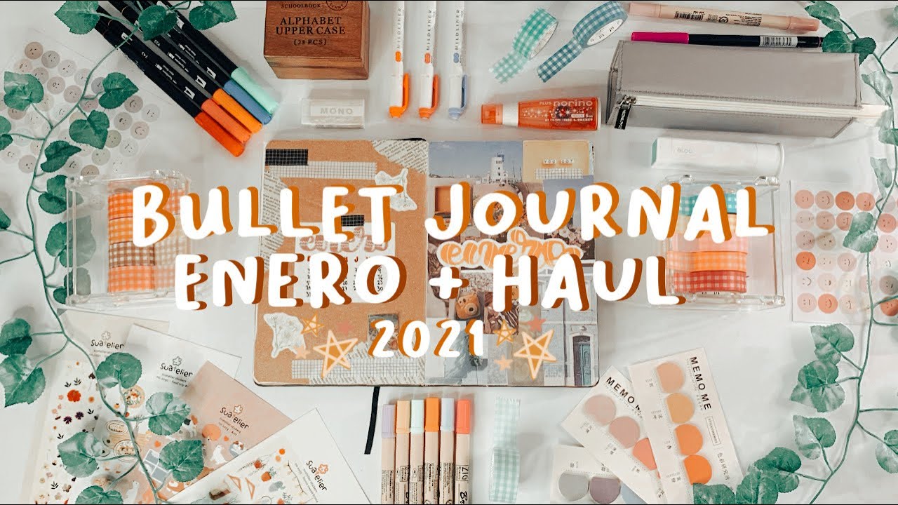 Bullet Journal Enero 🍒+ Haul Stationery pal🧃✨