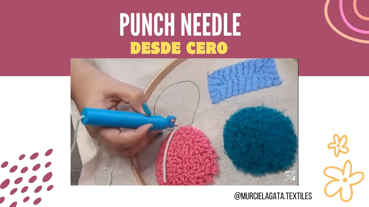 Научитесь пользоваться иглой для перфорации - для начинающих #punchneedle