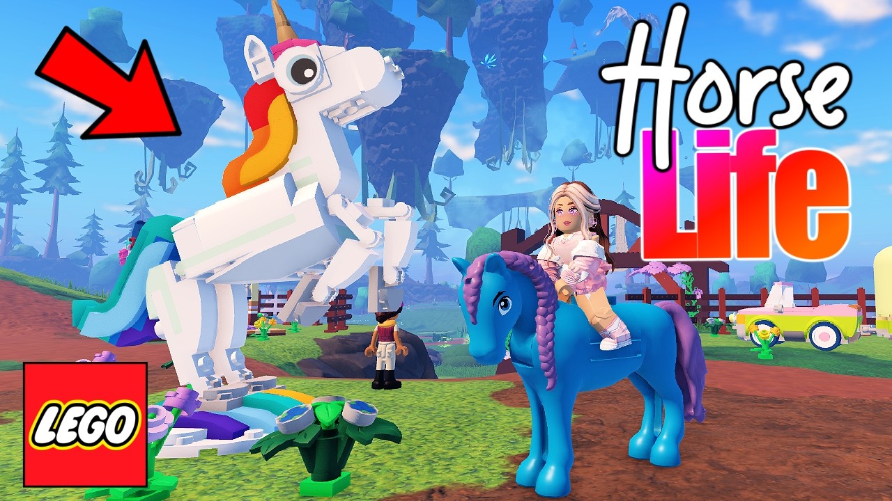 mein ERSTES 🅻🅴🅶🅾 PFERD 🦄 Horse Life 💙 Roblox
