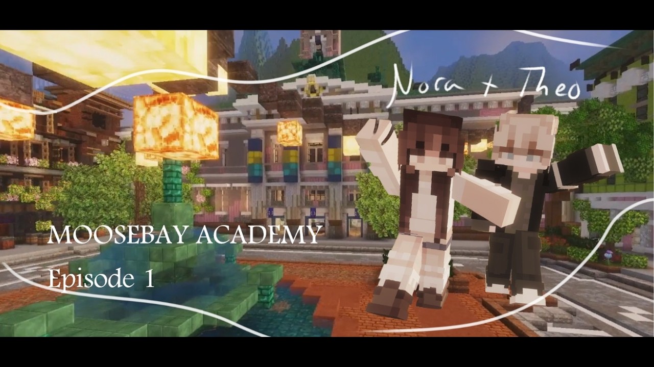 Our FIRST DAY at MOOSEBAY ACADEMY | Minecraft Roleplay