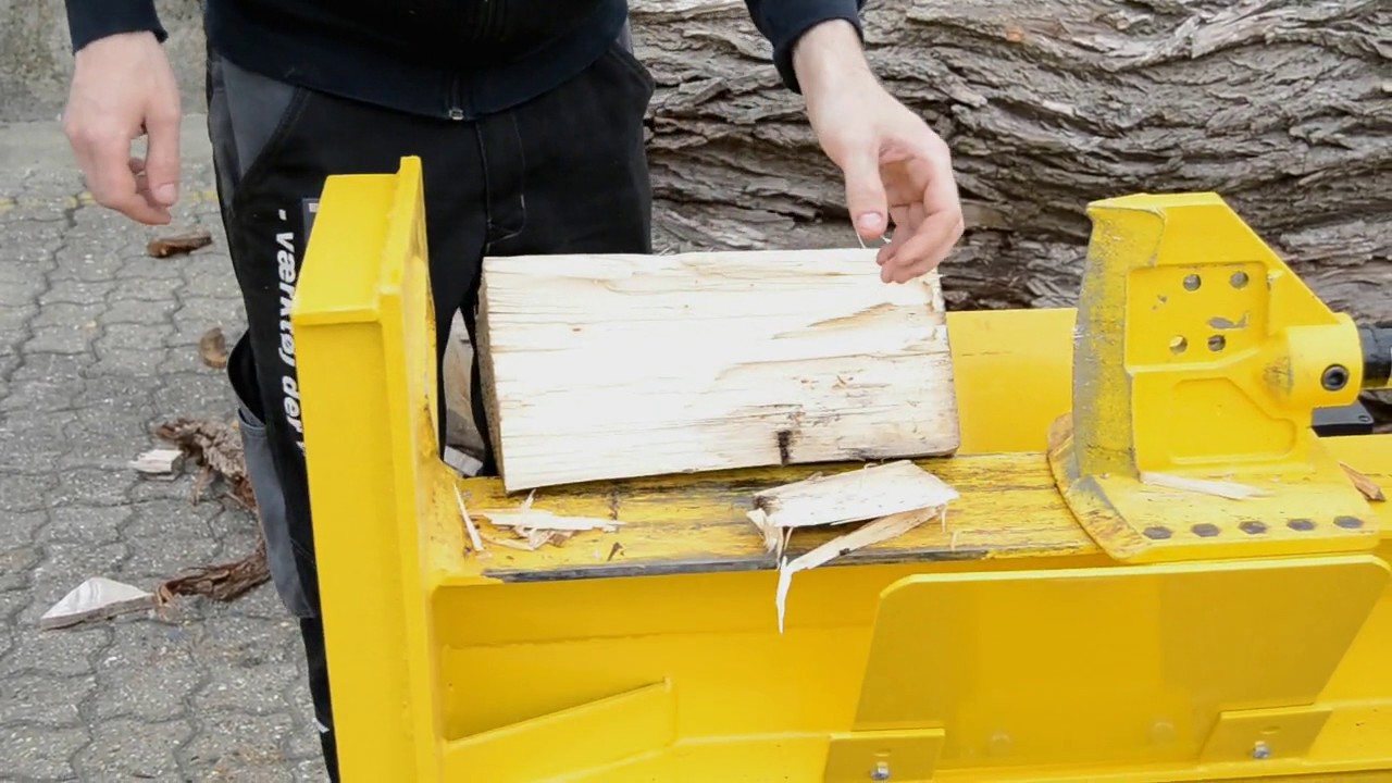 Elektrisk brændekløver 22 tons